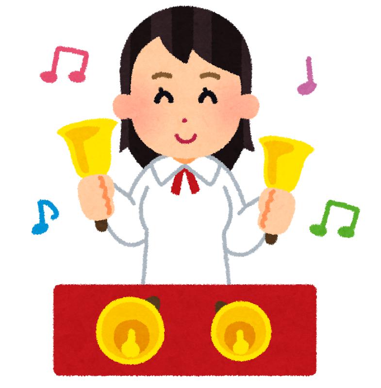 保育士が歌の代わりに楽器を鳴らす