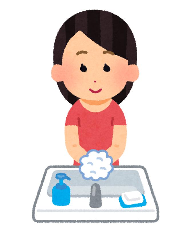 保育士の笛を洗う