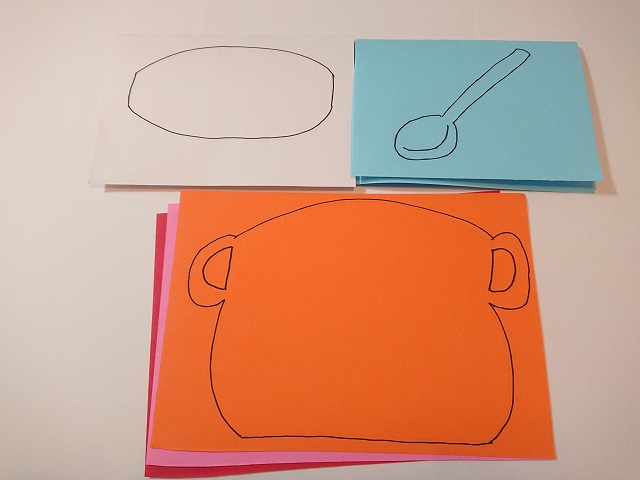 鍋の絵を描いたところ