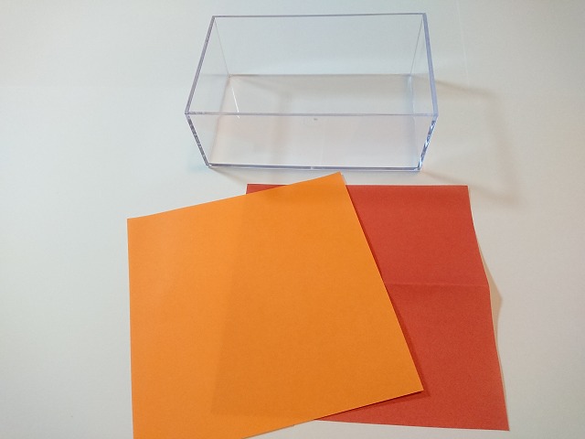 折り紙をちぎる前