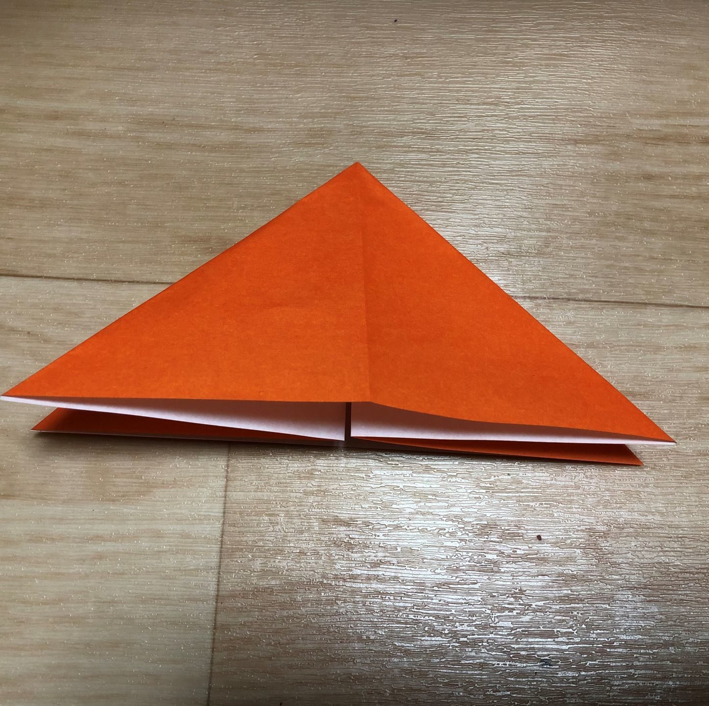 裏側も同様に折る