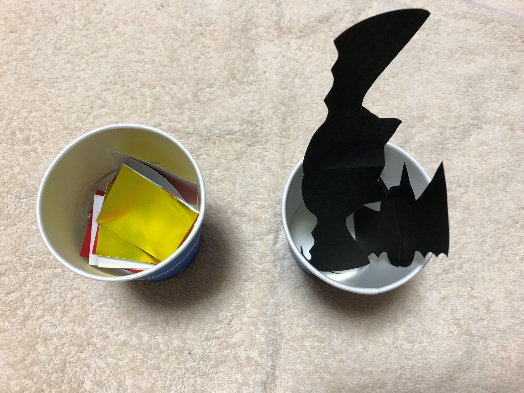 飾り用の折り紙を用意しておく