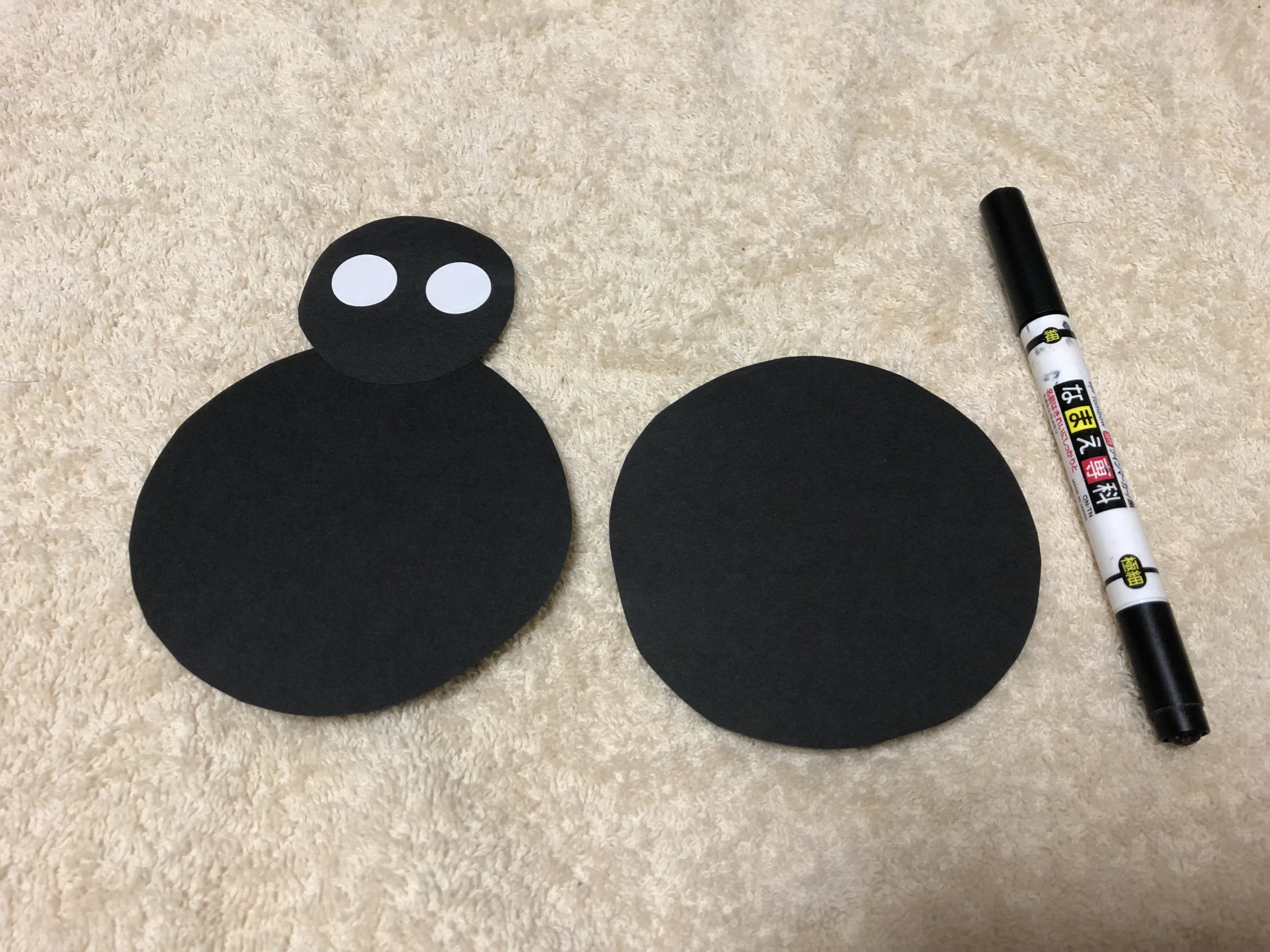 クモに目をつける