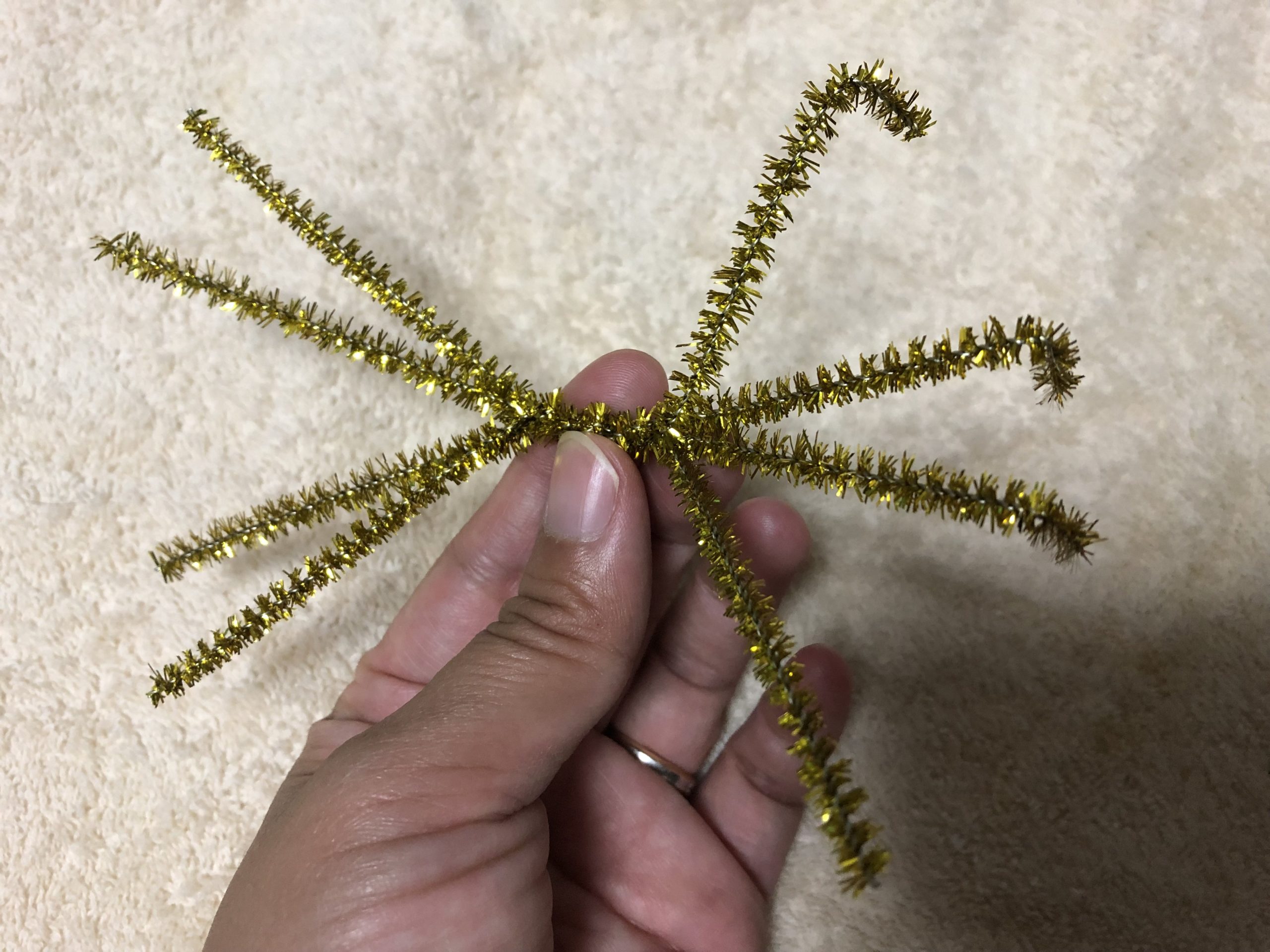 モールでクモの足を作る