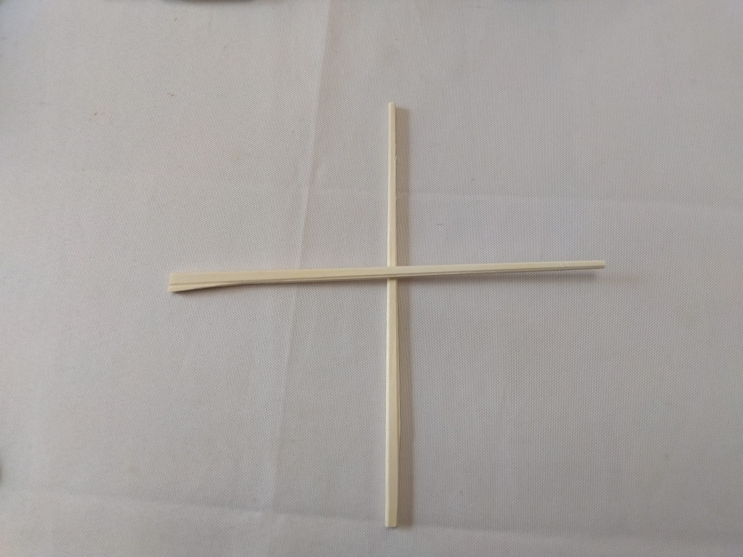 毛糸で雪の結晶