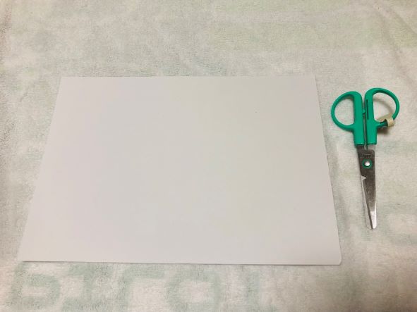 白画用紙を折る