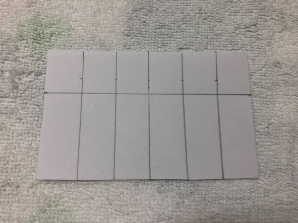 上から2㎝のところに線をひく