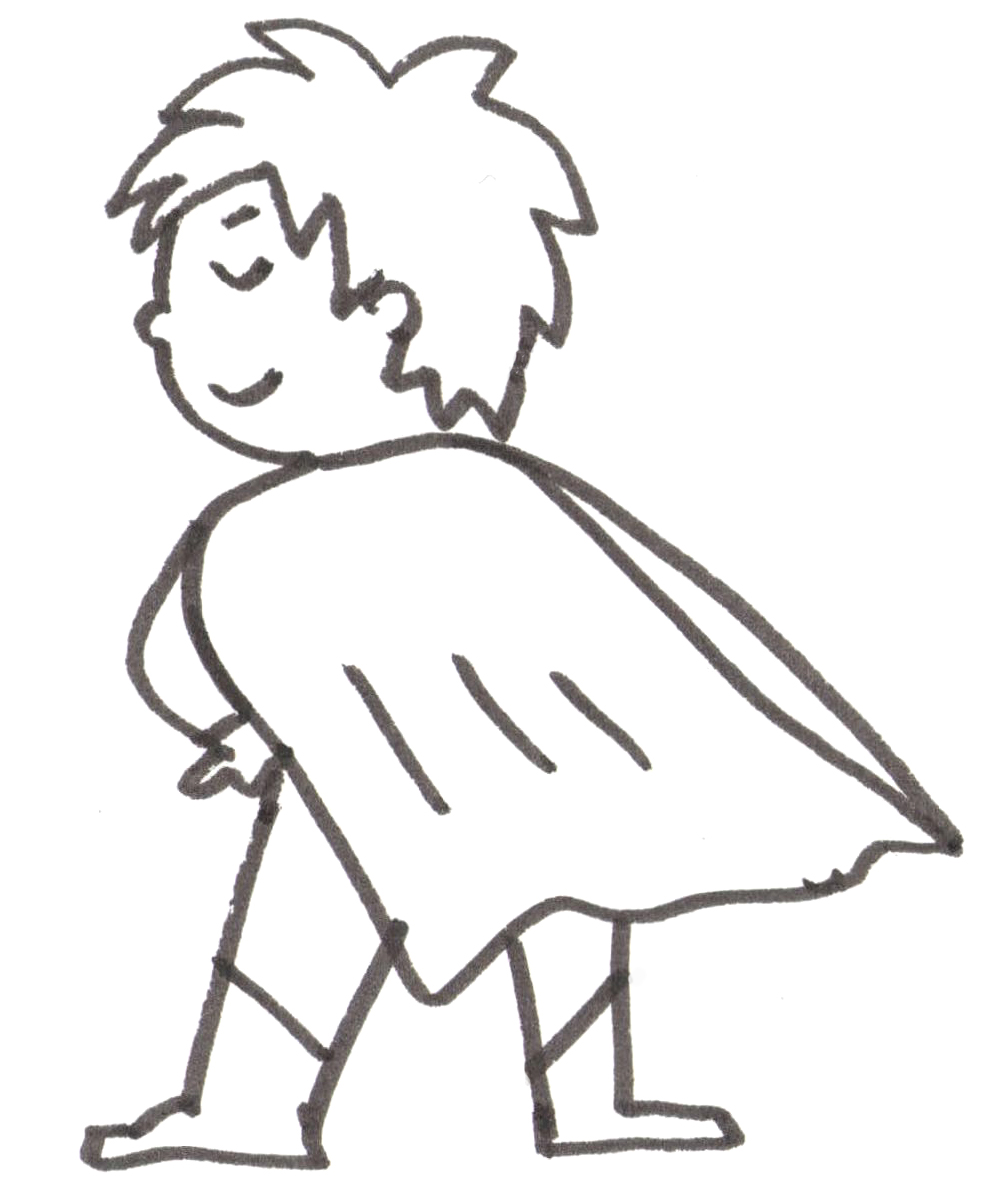 折り紙で家族の指人形