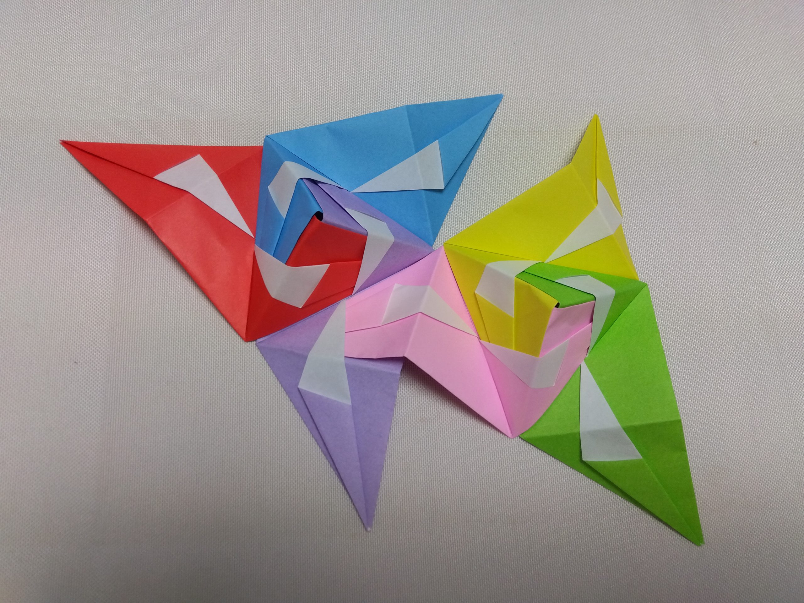 折り紙でくす玉