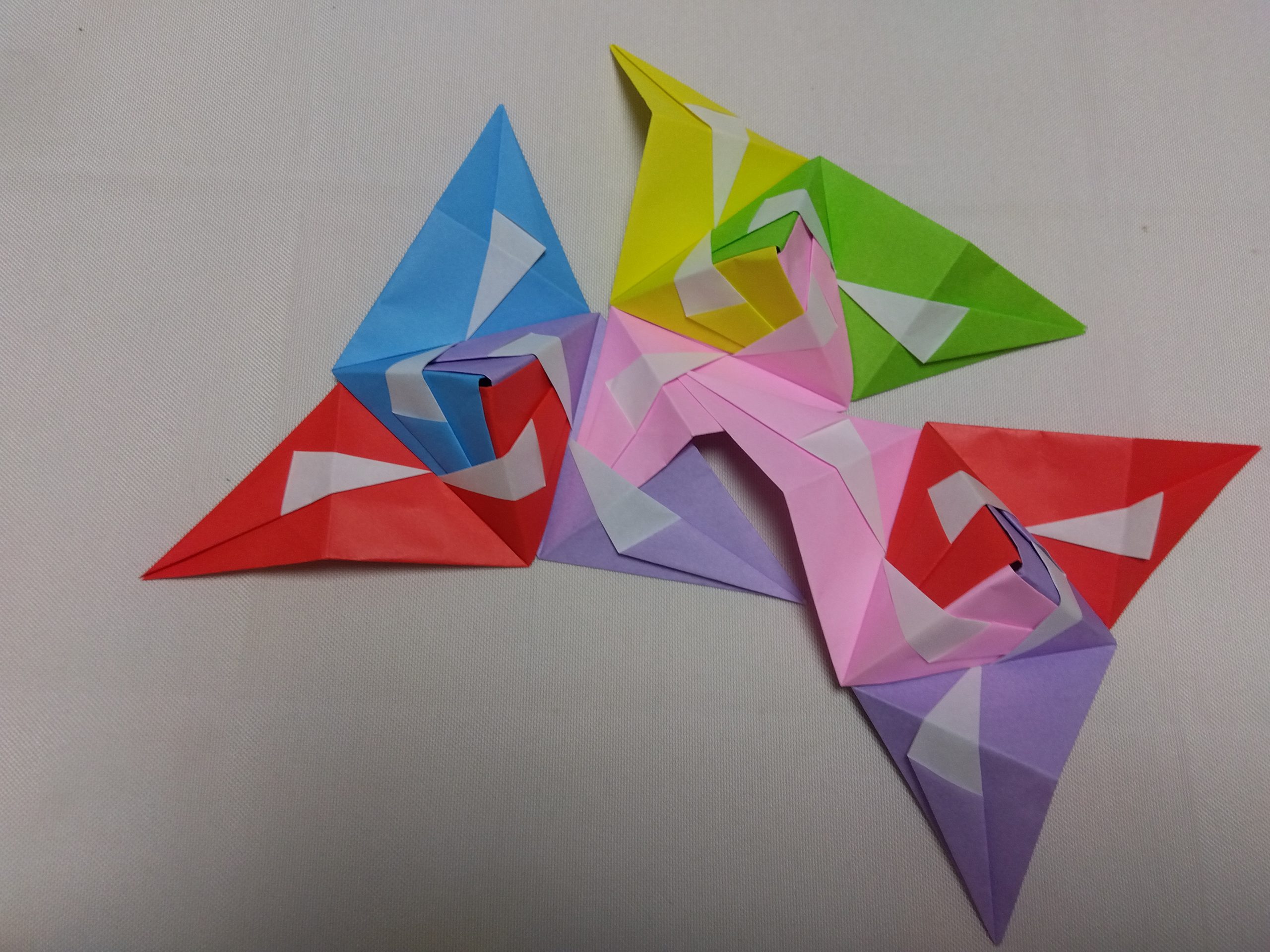 折り紙でくす玉