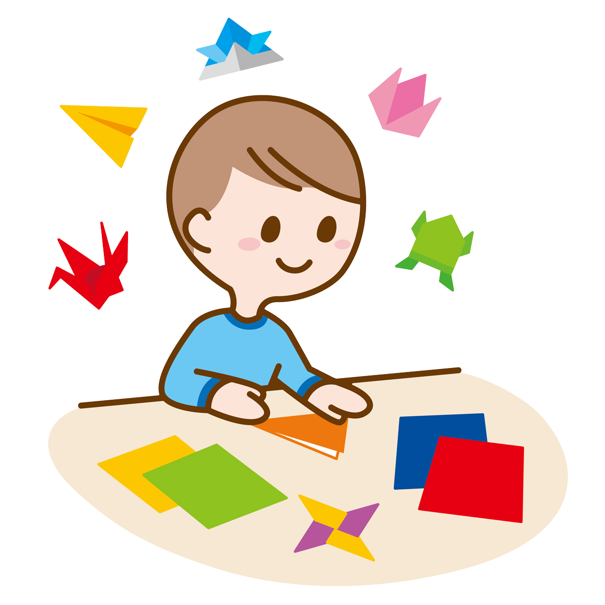 折り紙でくす玉