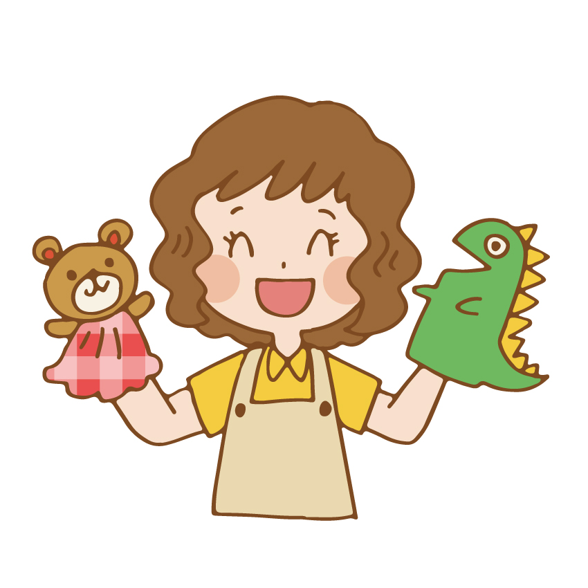 牛乳パックでパクパク人形