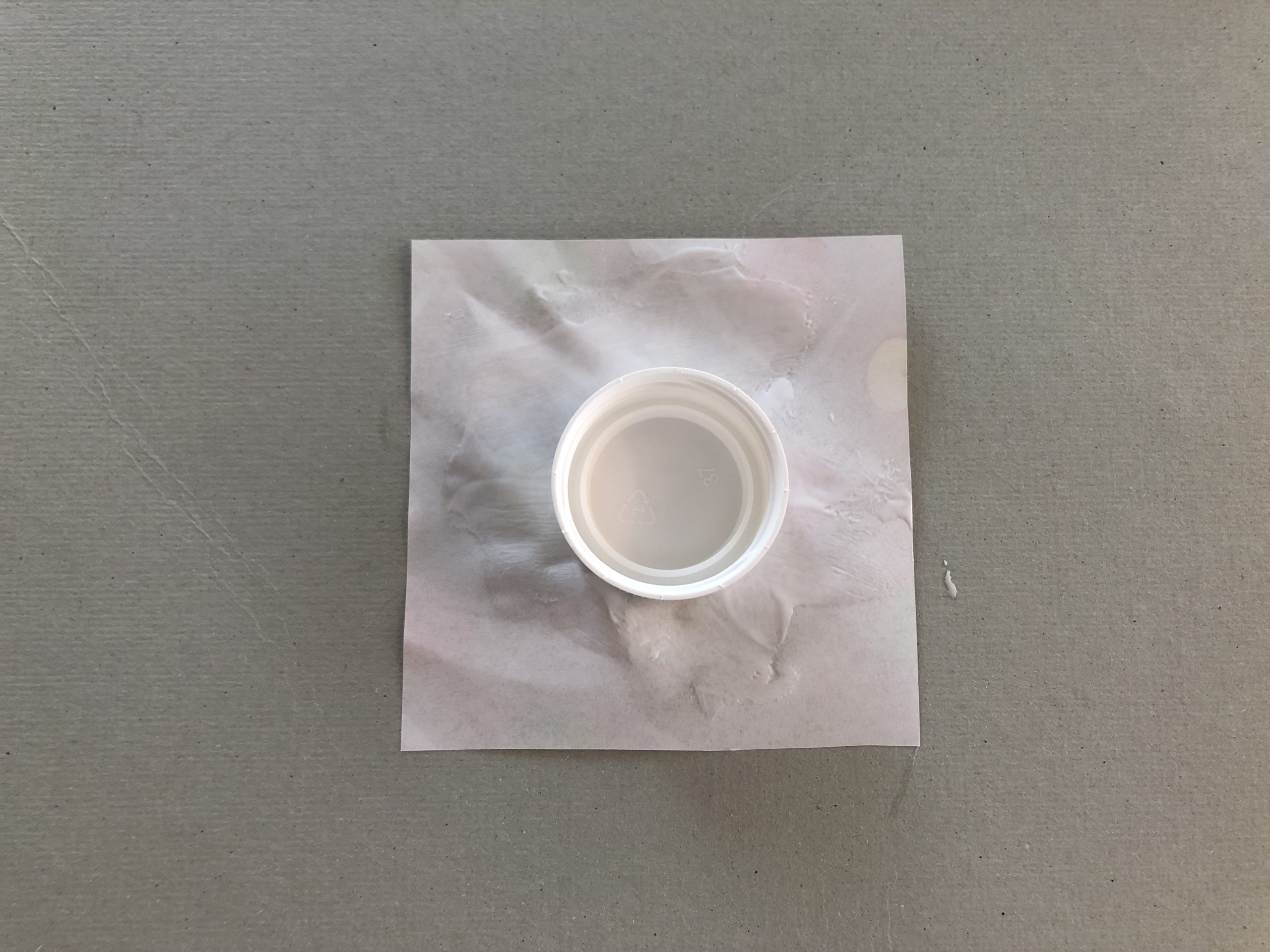 キャップの魚工作