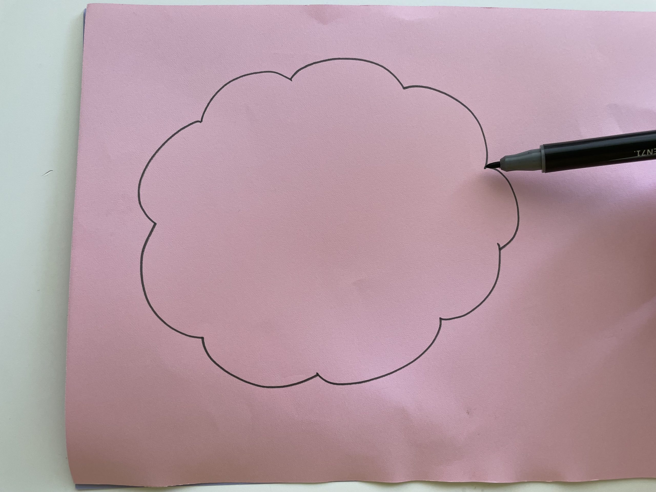 あじさいのちぎり絵の工作