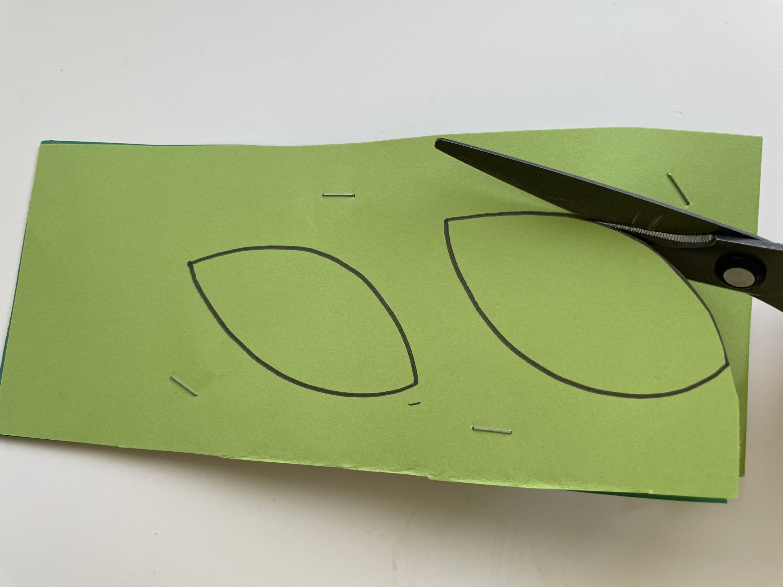 あじさいのちぎり絵の工作