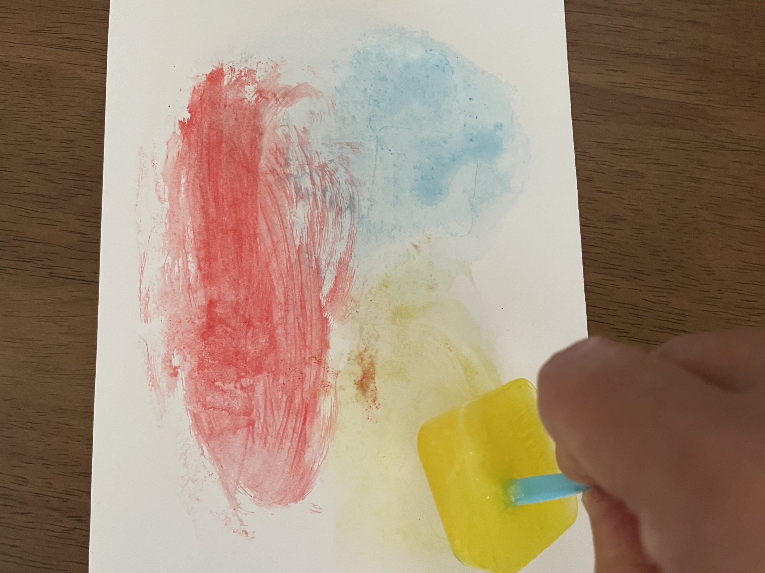 氷でお絵かき